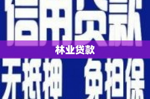 芝罘林业贷款
