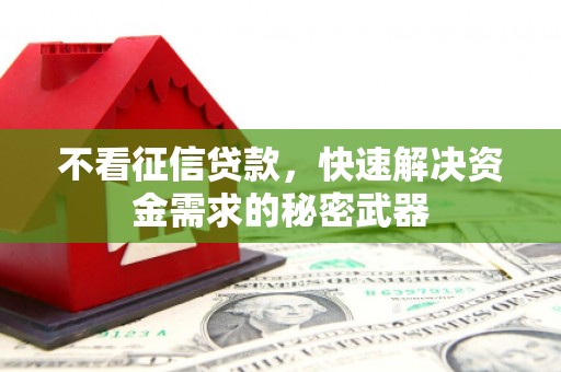 芝罘不看征信贷款，快速解决资金需求的秘密武器