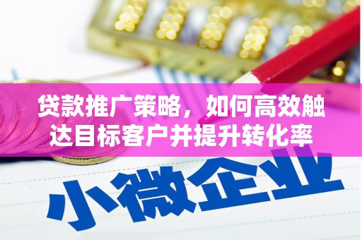 芝罘贷款推广策略，如何高效触达目标客户并提升转化率