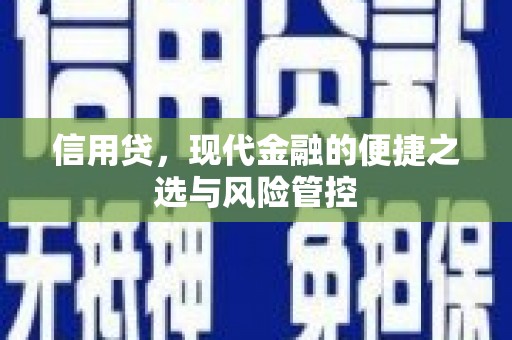 芝罘信用贷，现代金融的便捷之选与风险管控