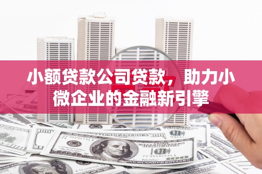芝罘小额贷款公司贷款，助力小微企业的金融新引擎