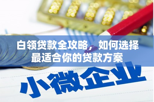 芝罘白领贷款全攻略，如何选择最适合你的贷款方案